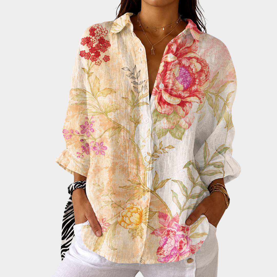 Irène | Airy Colourful Printed Blouse
