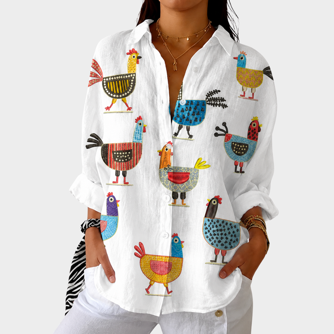 Albertine | Airy Colourful Printed Blouse