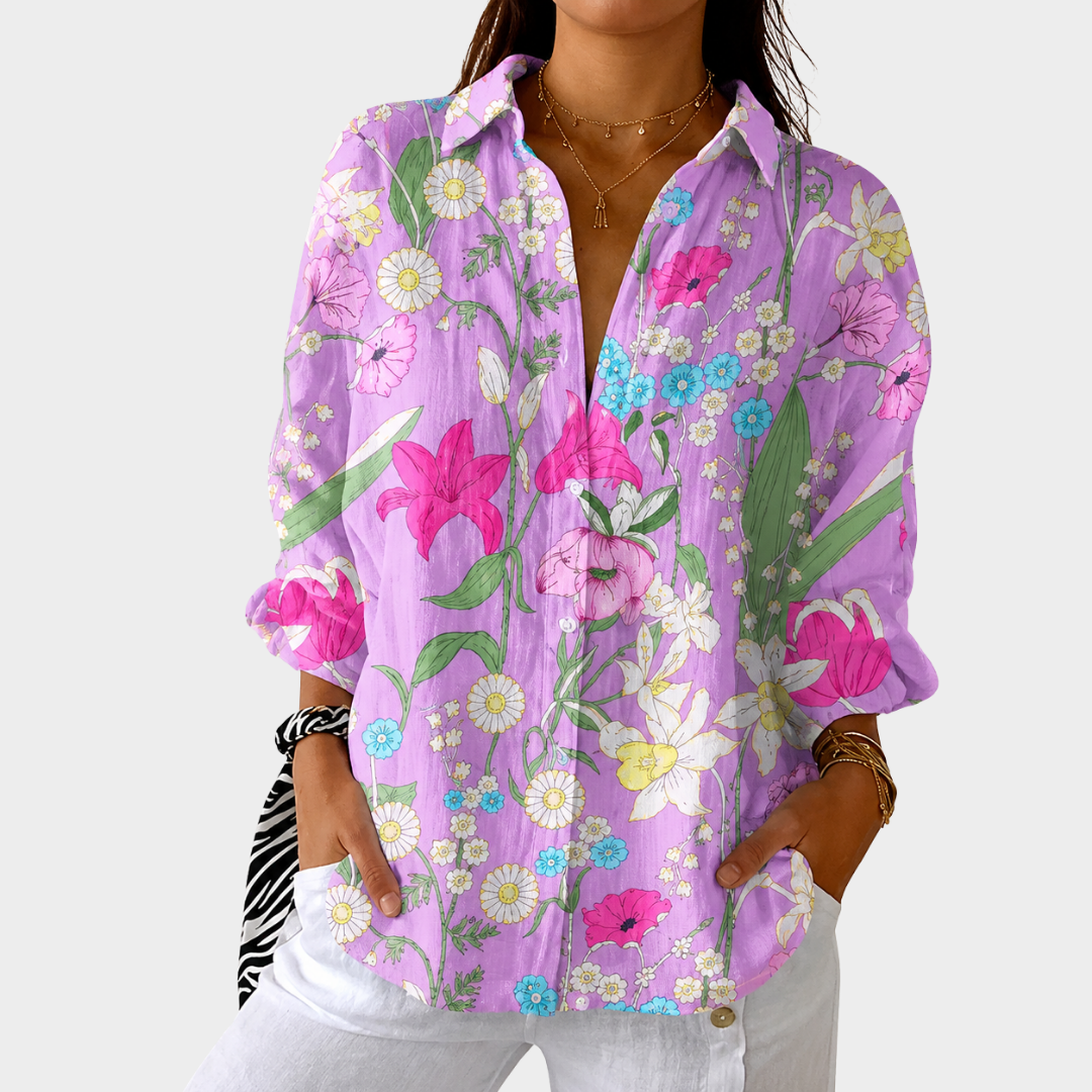 Suzanne | Light and Colourful Printed Blouse