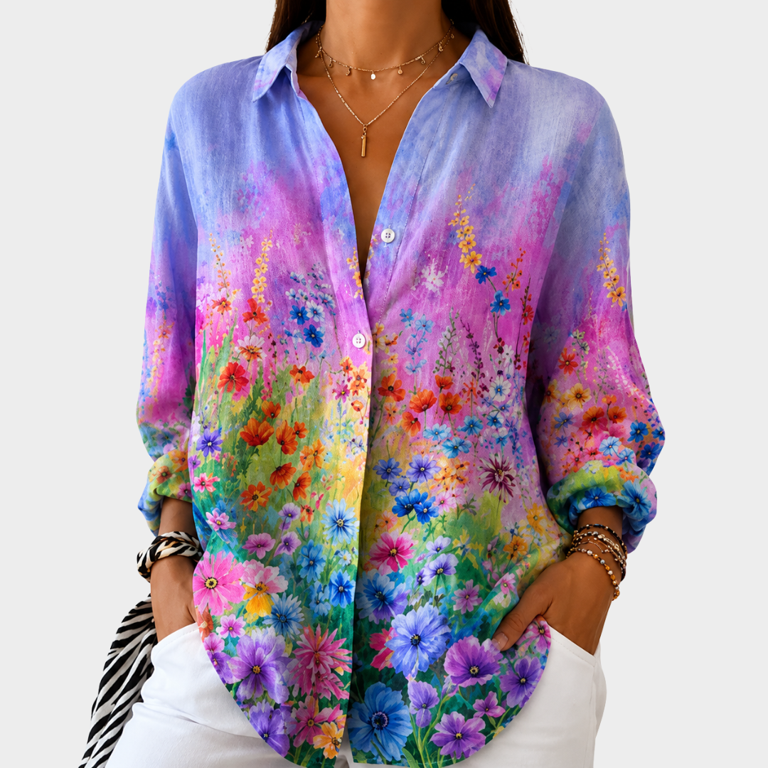 Eleonore | Wildflower Sunset Garden Blouse