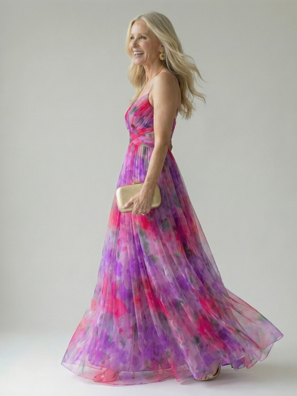 Elise | Gradient Maxi Wrap Dress