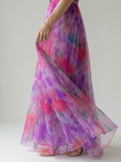 Elise | Gradient Maxi Wrap Dress