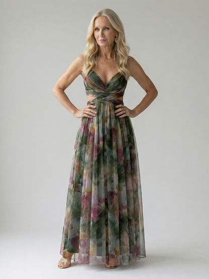 Elise | Gradient Maxi Wrap Dress