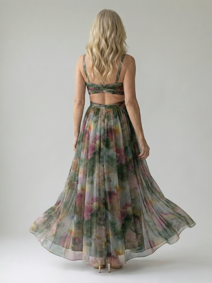 Elise | Gradient Maxi Wrap Dress