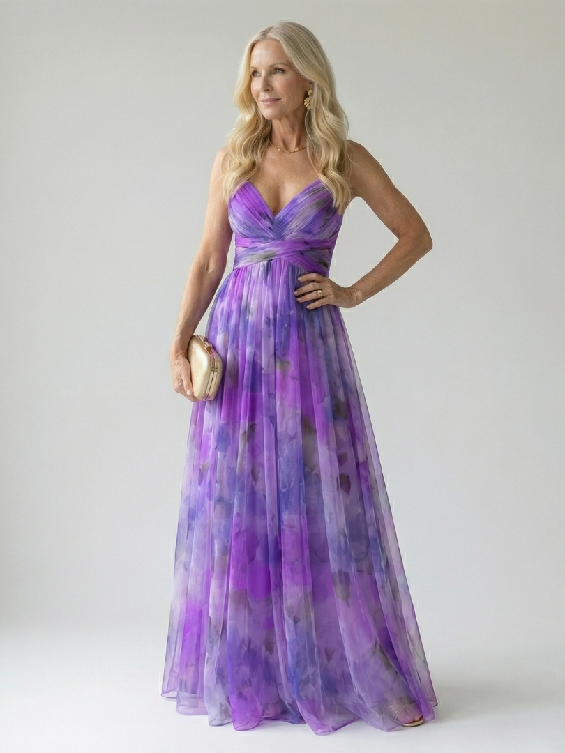 Elise | Gradient Maxi Wrap Dress