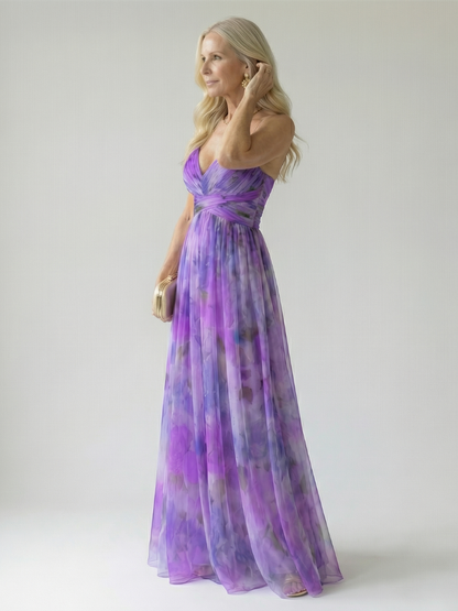 Elise | Gradient Maxi Wrap Dress