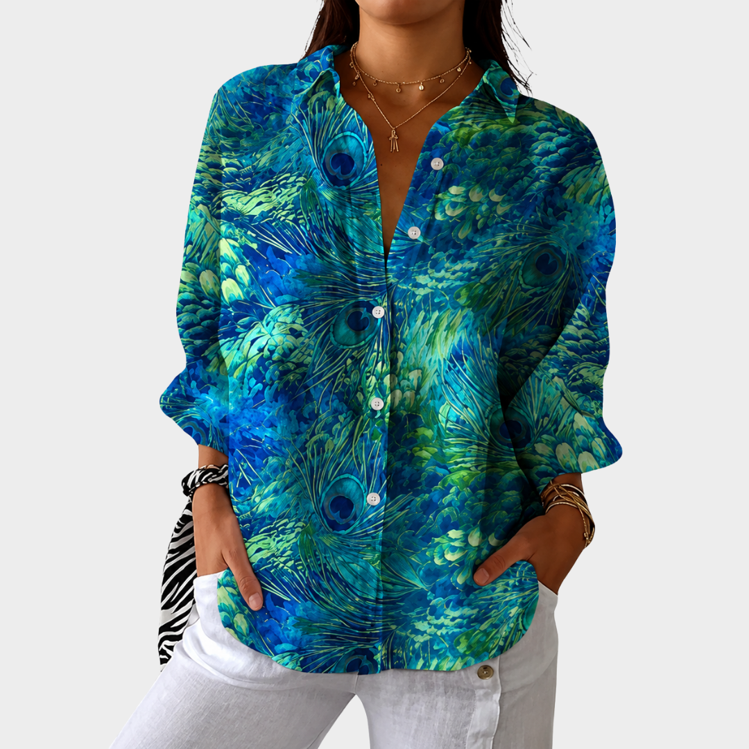 Amber | Airy and Colourful Printed Blouse