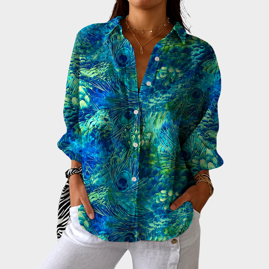 Amber | Airy and Colourful Printed Blouse