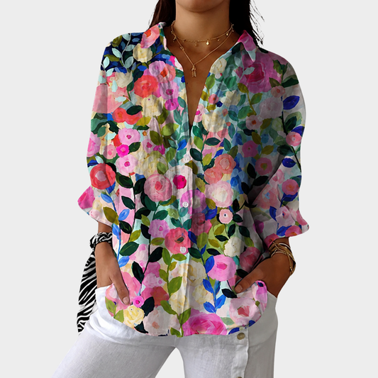 Huguette | Light and Colourful Printed Blouse