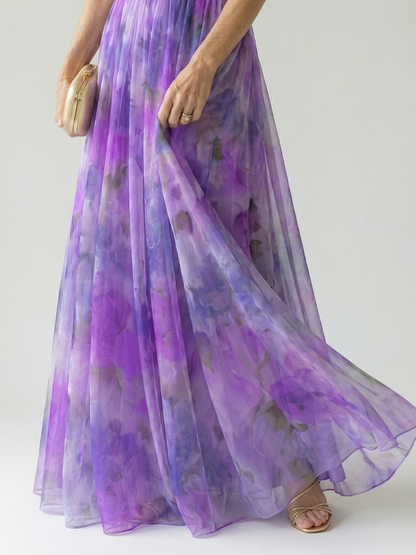 Elise | Gradient Maxi Wrap Dress