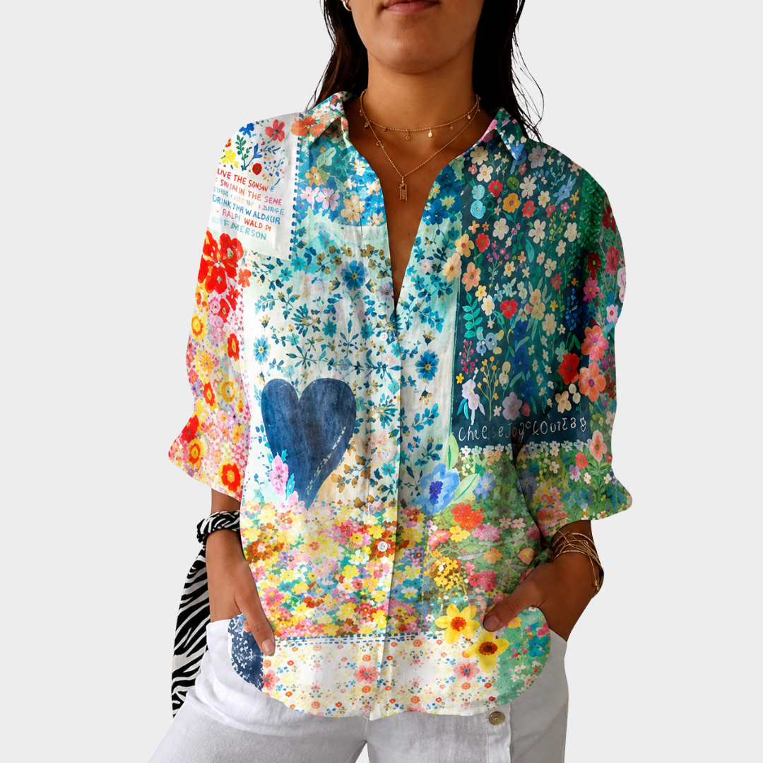 Antoinette | Airy Colourful Printed Blouse