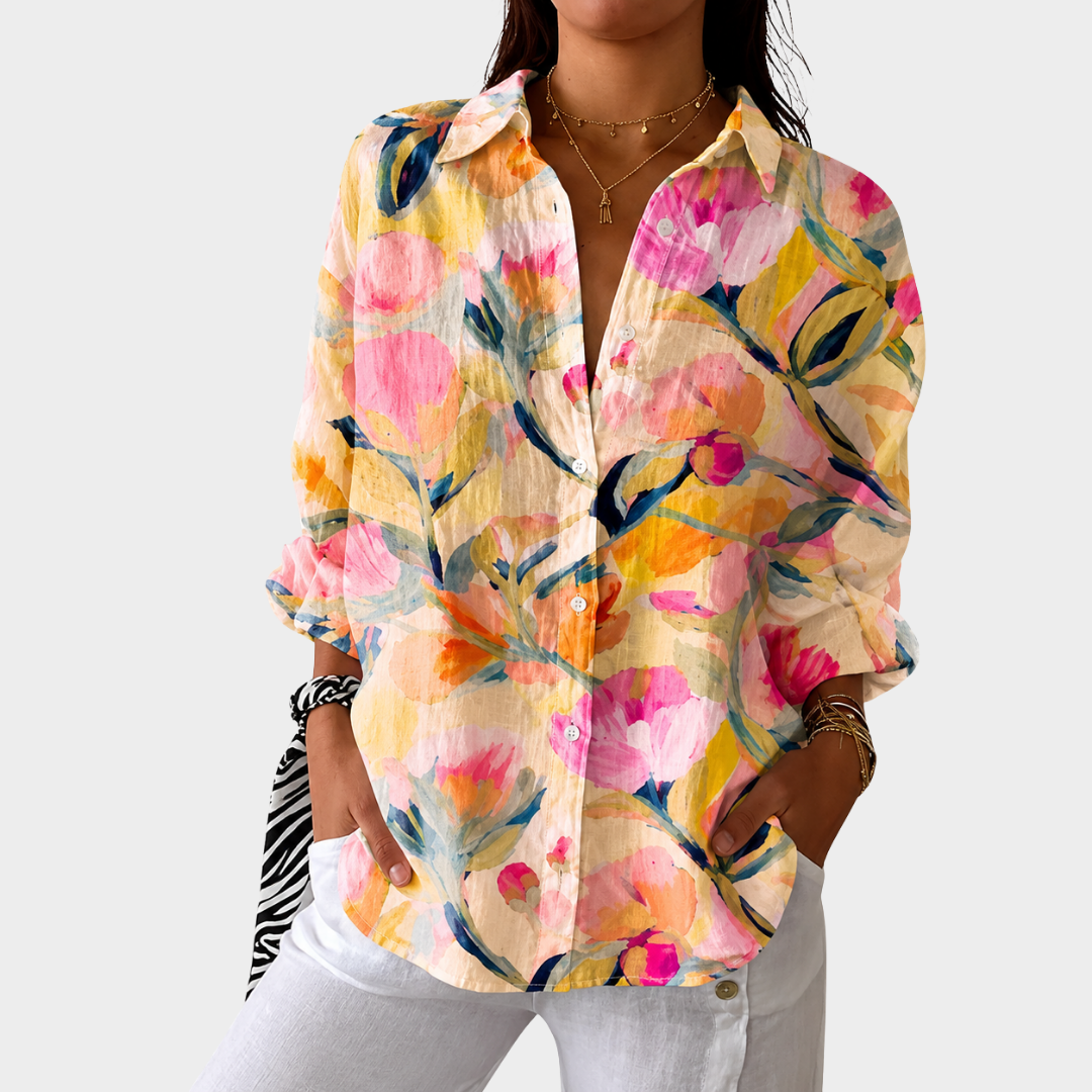 Renée | Lightweight Colourful Printed Blouse