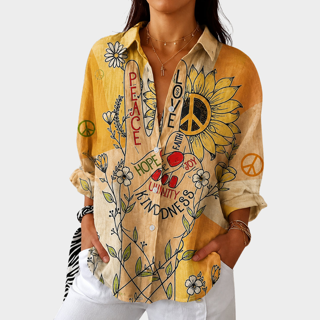 Florence | Airy Colourful Printed Blouse