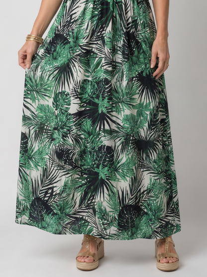Gisèle | Floral Midi Dress, V-Neck