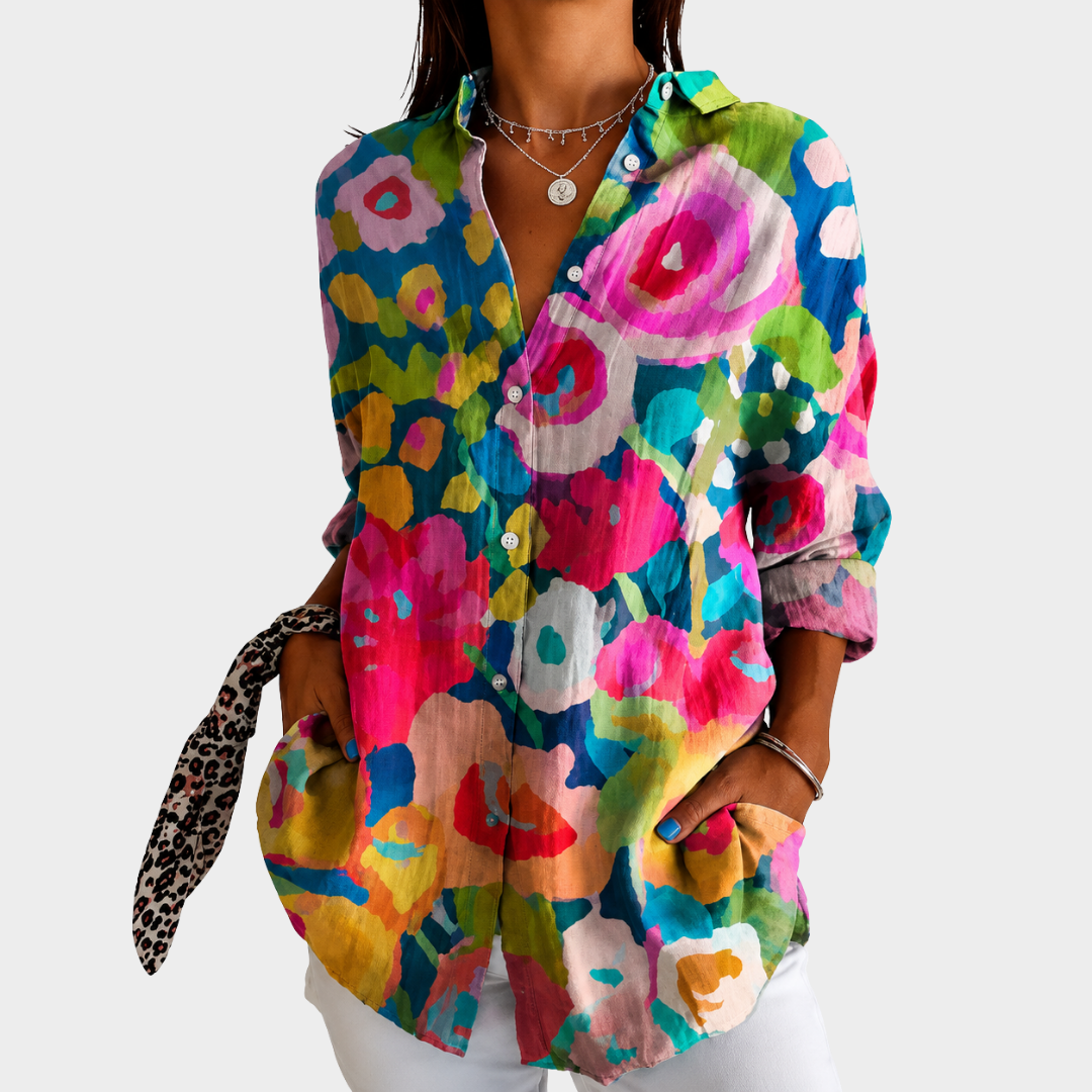 Monique | Painted Garden Glow Blouse