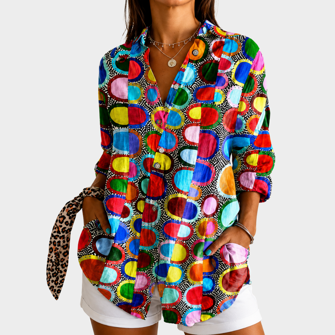 Yvonne | Confetti Circle Joy Blouse