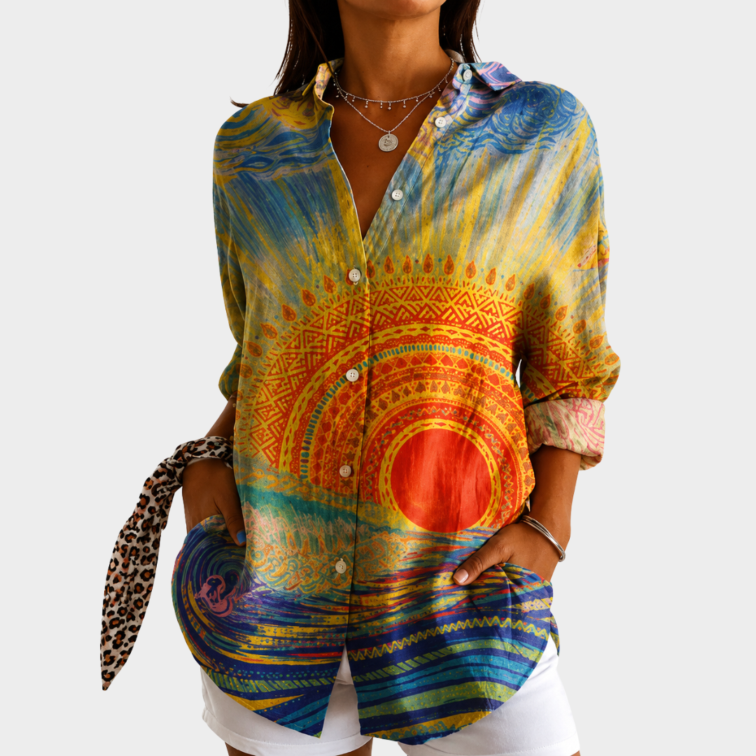 Christiane | Radiant Sunset Blouse