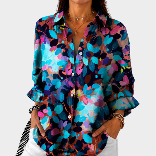 Marie | Statement Blouse in Schemertuin
