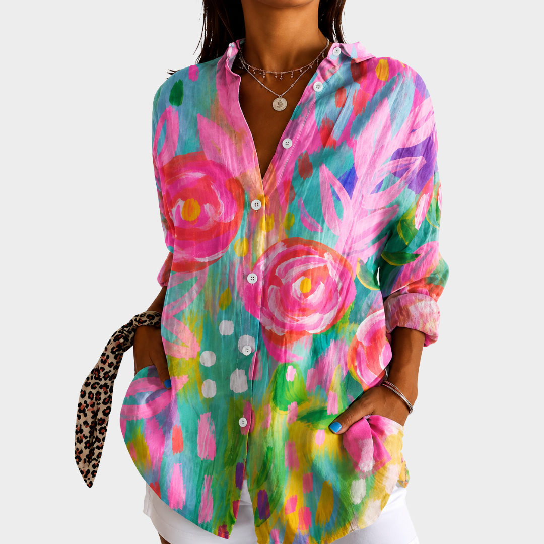 Fernande | Painted Garden Breeze Blouse