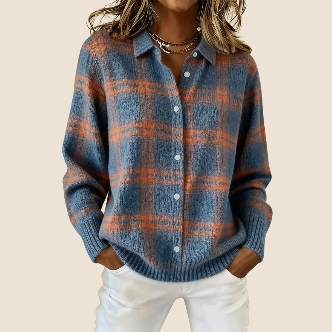 Vivienne™ | Retro Check Sweater