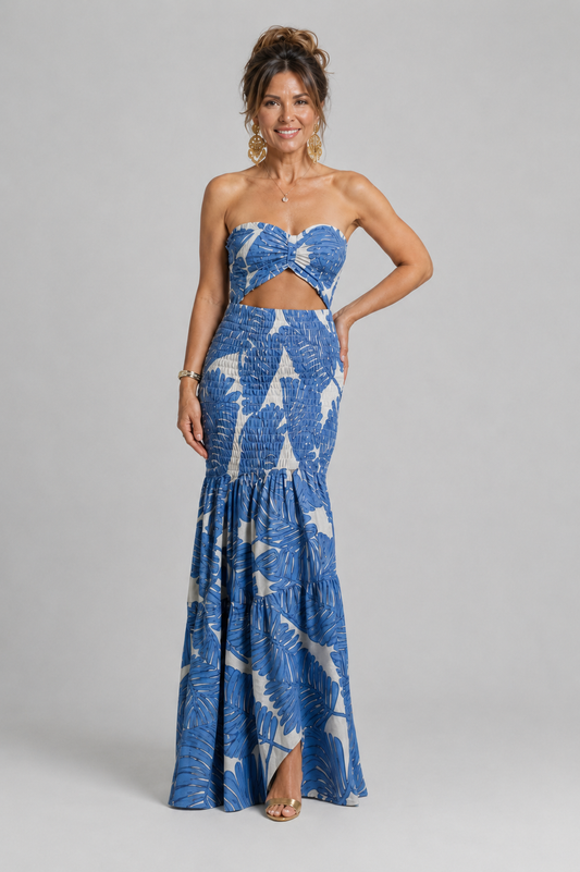 Azalea | Crop Top and Sunset Skirt Set