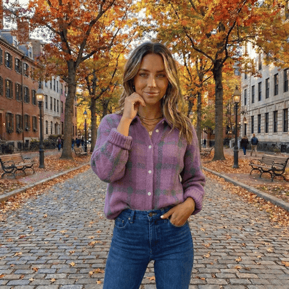 Vivienne™ | Retro Check Sweater