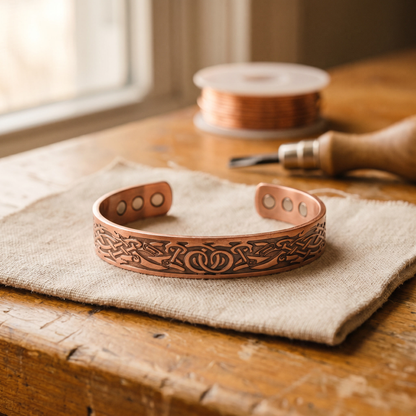 Vera's Moss Copper Bracelet