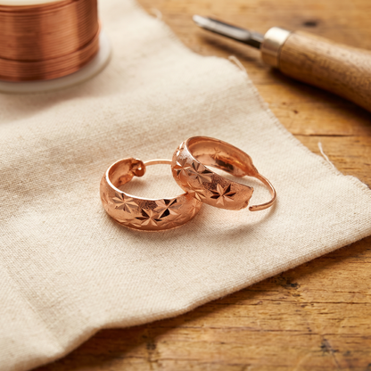 Vera's Dew Copper Earrings