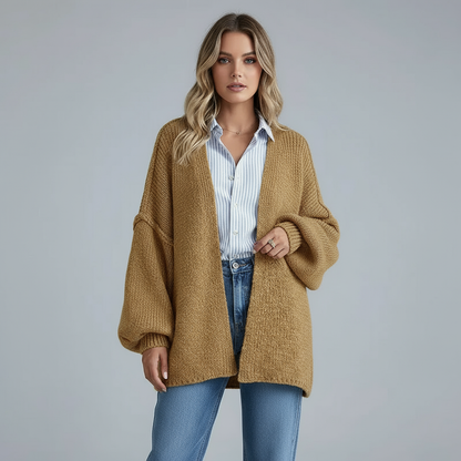 The Oversized Cardie™ | Relaxed Knit Cardigan — Final Edit